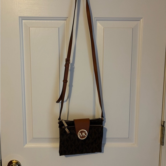 Michael Kors Handbags - Michael Kors Dark Brown Crossbody Bag